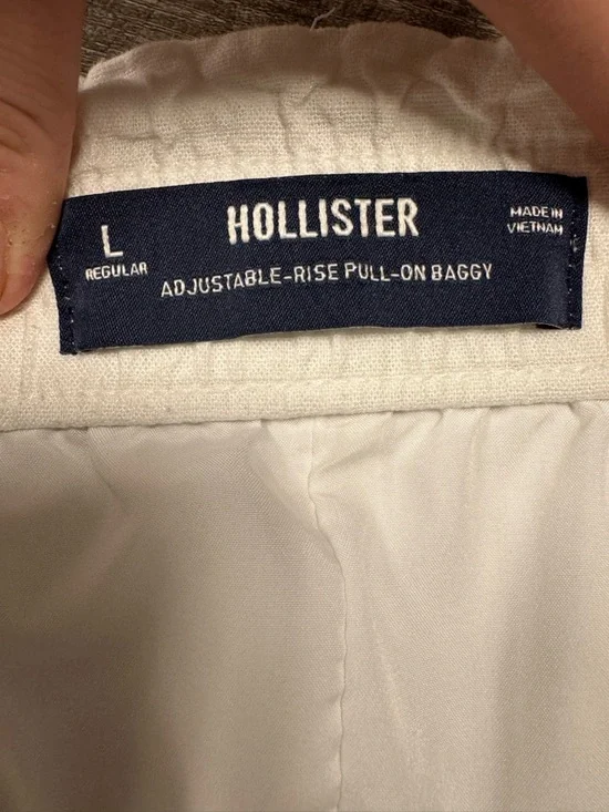 Hollister Adjustable Rise Pull On Baggy Pants Size Large - Picture 7 of 9